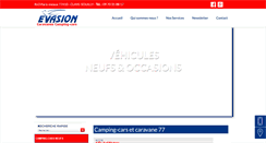 Desktop Screenshot of campingcar-evasion.fr