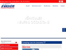 Tablet Screenshot of campingcar-evasion.fr